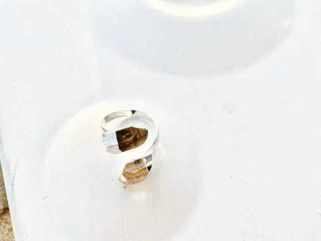 Silver Zee Crystal Ring