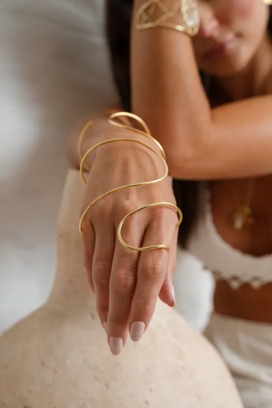Gold Snake Bracelet