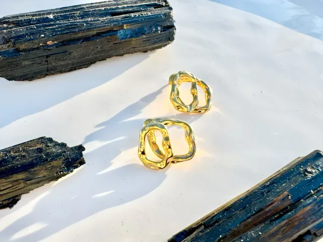 Oura 2-in-1 Gold Earrings