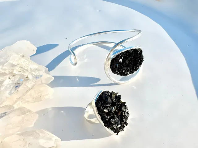 Silver Sienna Tourmaline Ring