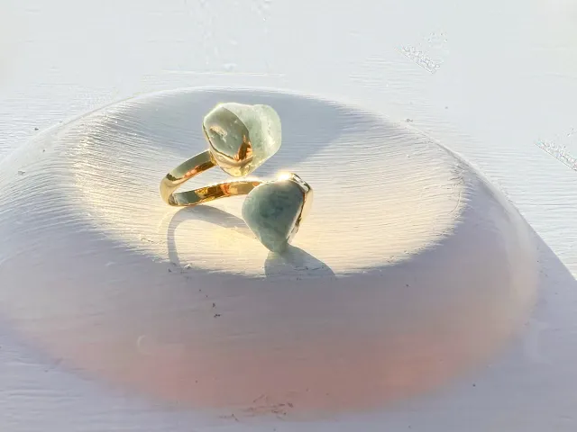 Zee Aquamarine Gold Ring