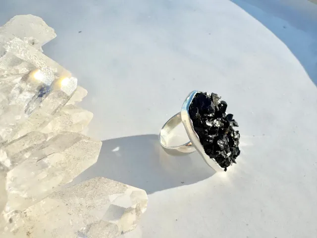 Silver Sienna Tourmaline Ring