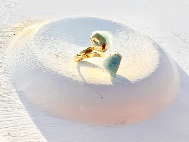 Zee Aquamarine Gold Ring