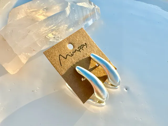 Monaco Silver Hoop