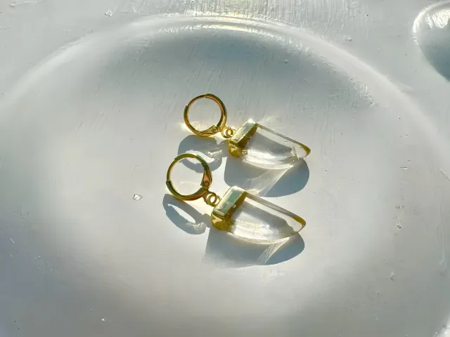Naiobi Crystal Gold Hoop