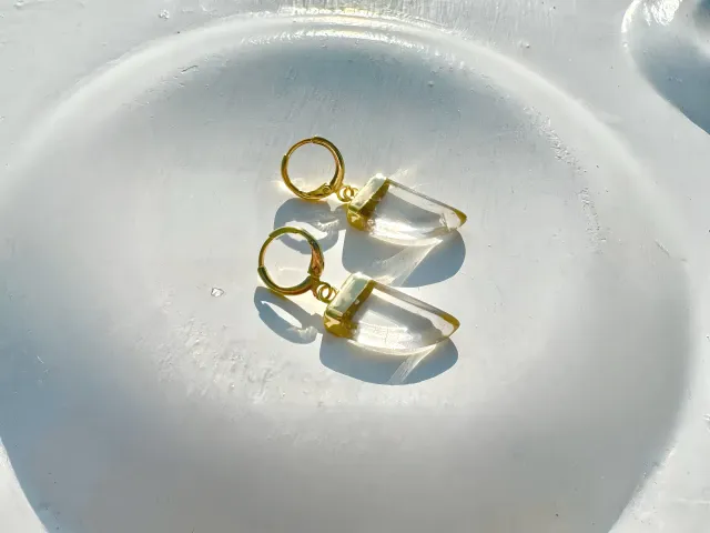 Naiobi Crystal Gold Hoop