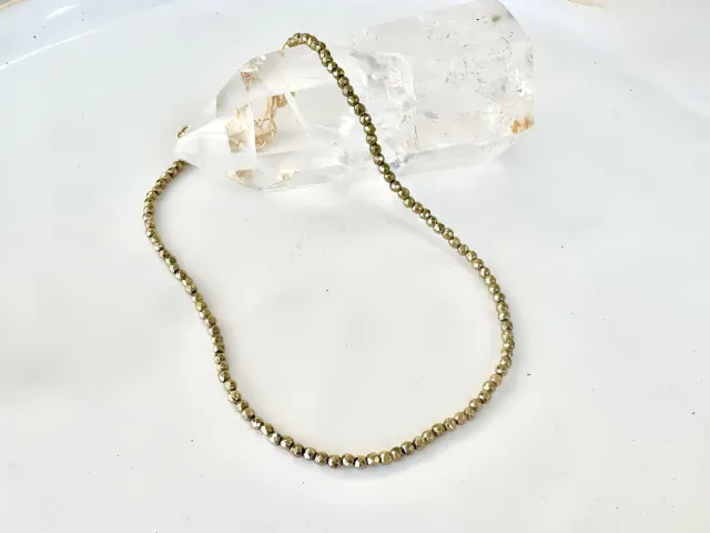 Nusa Hematite Gold Choker