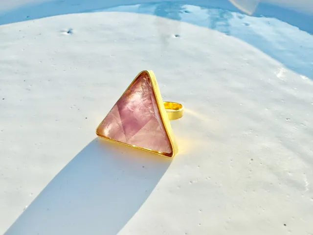 Gaia Amethyst Gold Ring