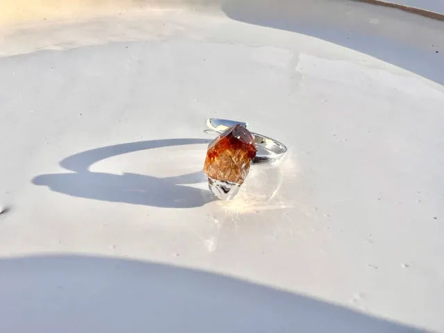 Joy Citrine Silver Ring