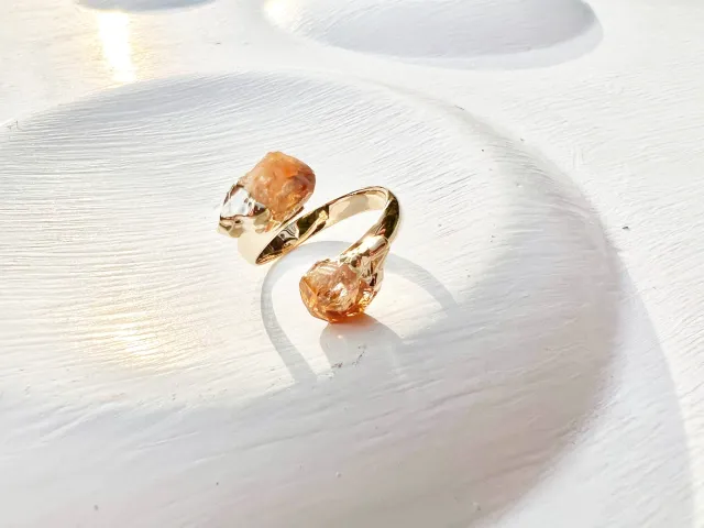 Zee Citrine Gold Ring