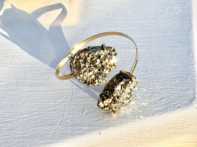 Ginza Pyrite Gold Bracelet