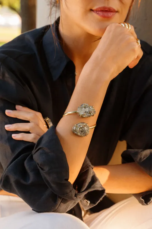 Ginza Pyrite Gold Bracelet