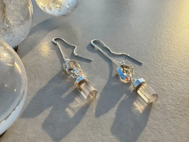 Silver Spirit Crystal Earring