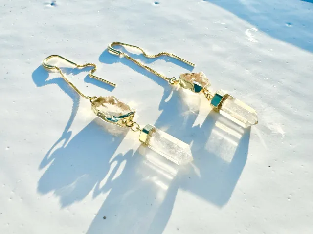 Golden Spirit Crystal Earring