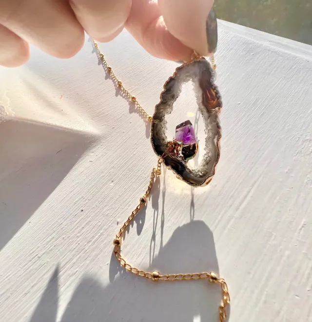 Silver Spirit Amethyst Necklace