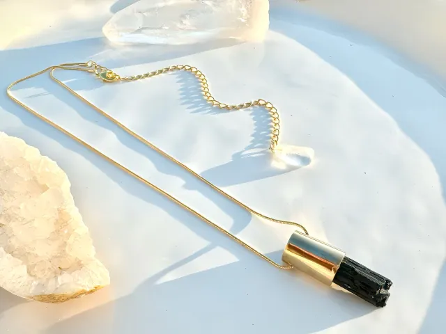 Tash Tourmaline Gold Necklace