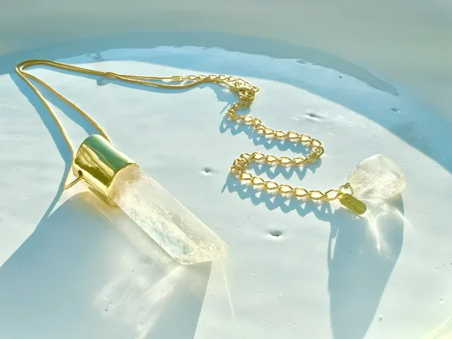 Tash Crystal Gold Necklace