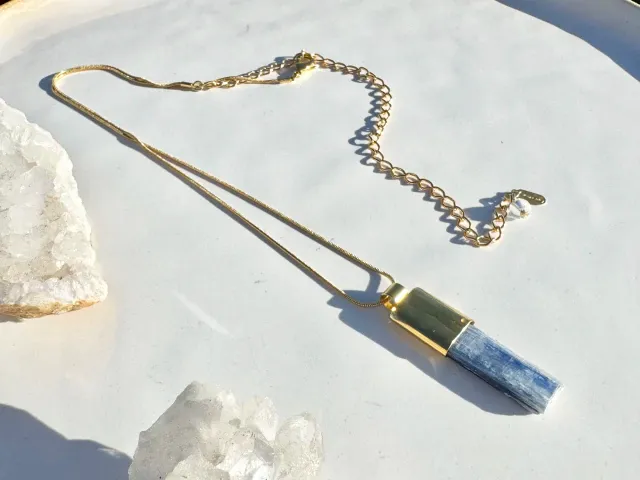 Tash Kyanite Gold Necklace