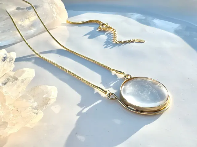 Noah Crystal Gold Necklace