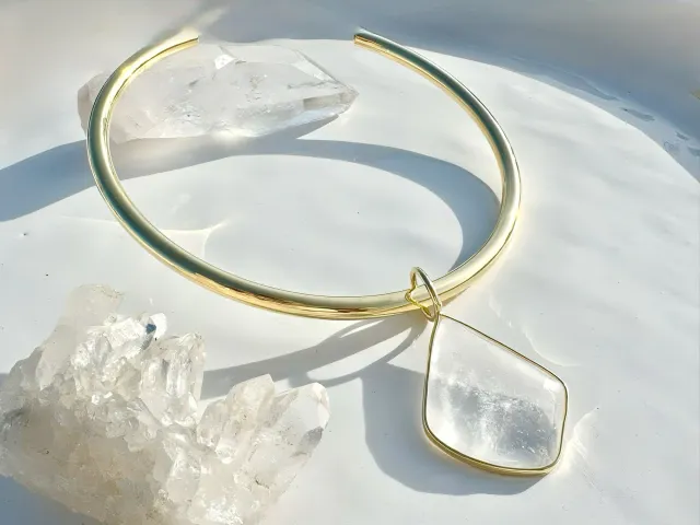 Heaven Crystal Gold Choker