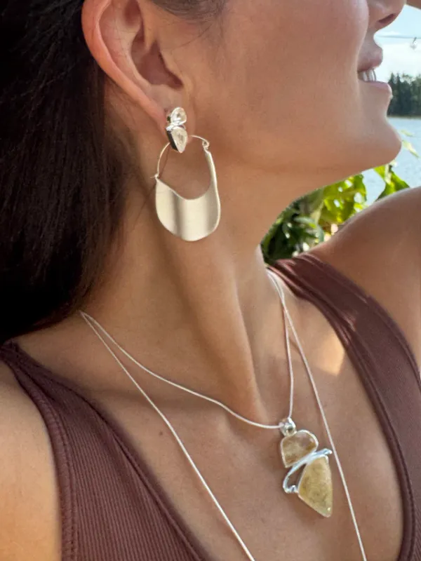 Gioh Silver Hoop Earrings