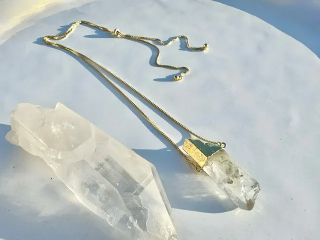 Awake Crystal Gold Necklace