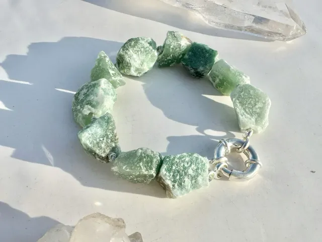 Crete Amazonite Silver Bracelet