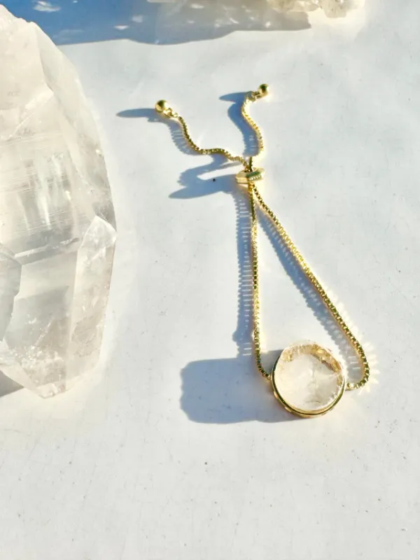 Cosmic Crystal Gold Bracelet