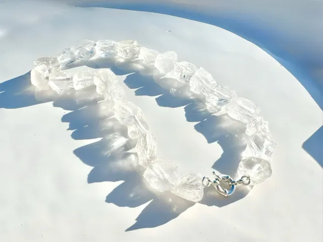Crete Crystal Silver Necklace