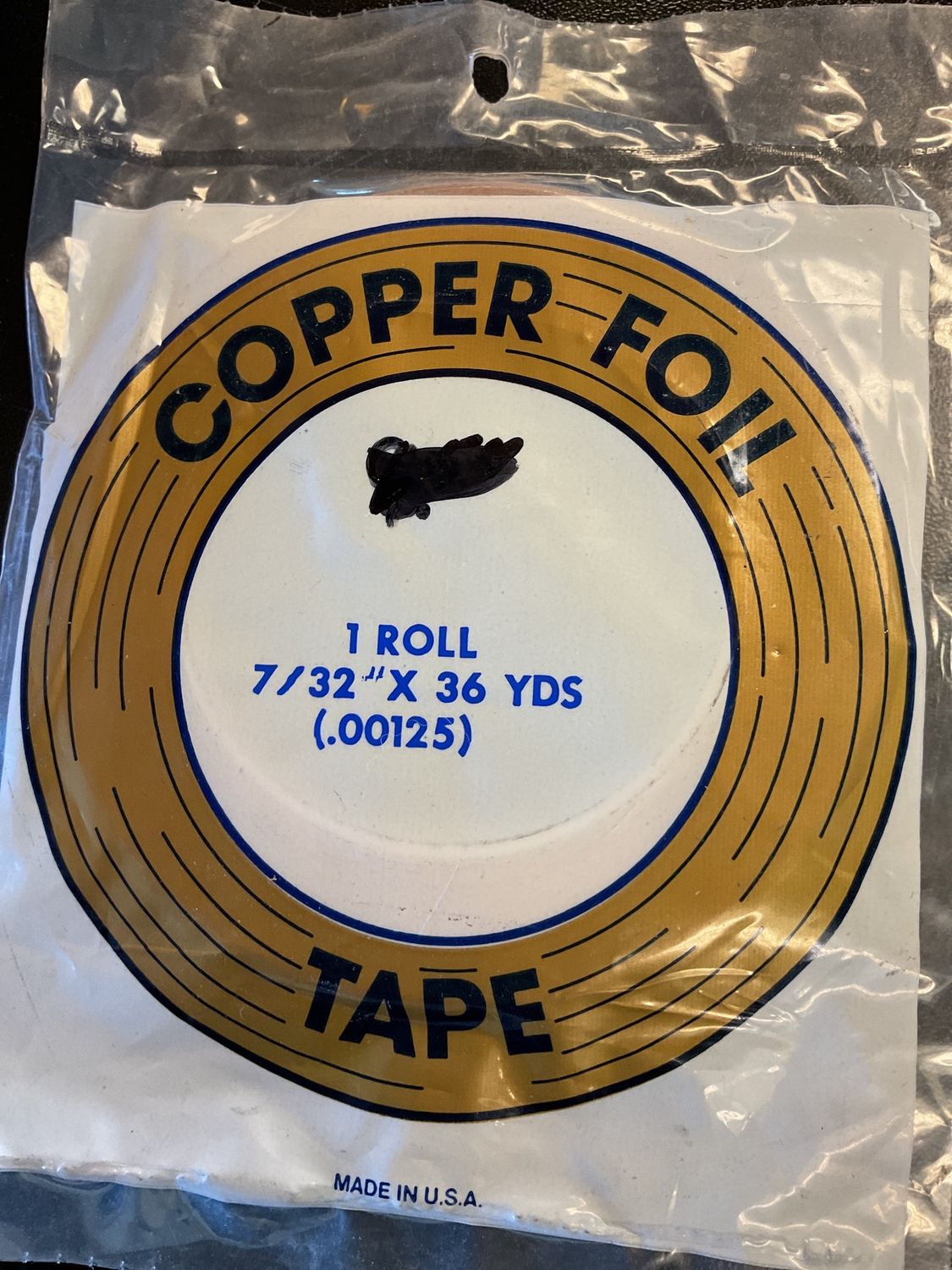 Copper Foil 7/32 x 36 Yards
