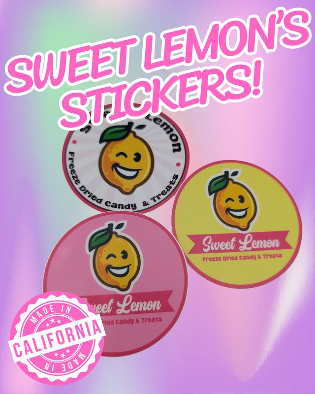Sweet Lemon Candy Stickers!