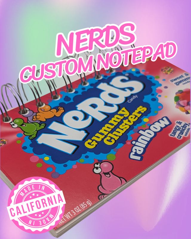 Nerds Gummy Cluster Custom Notepad