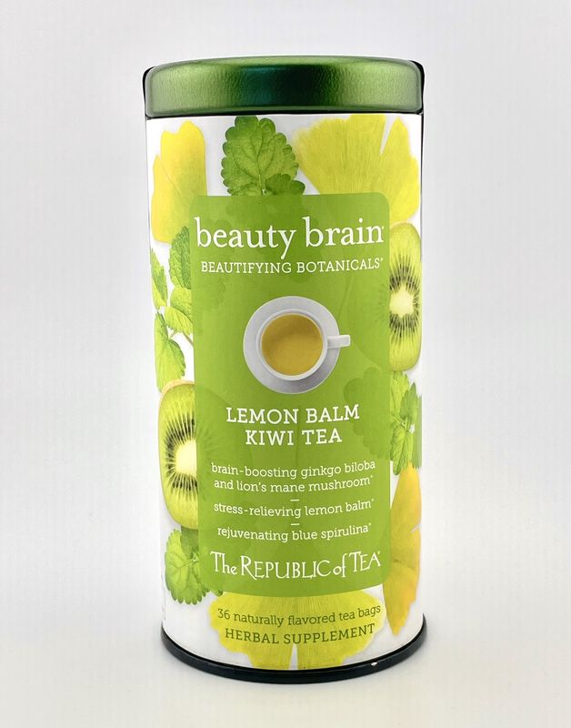 Beauty Brain Lemon Balm Kiwi Tea (36 Tea Bags)