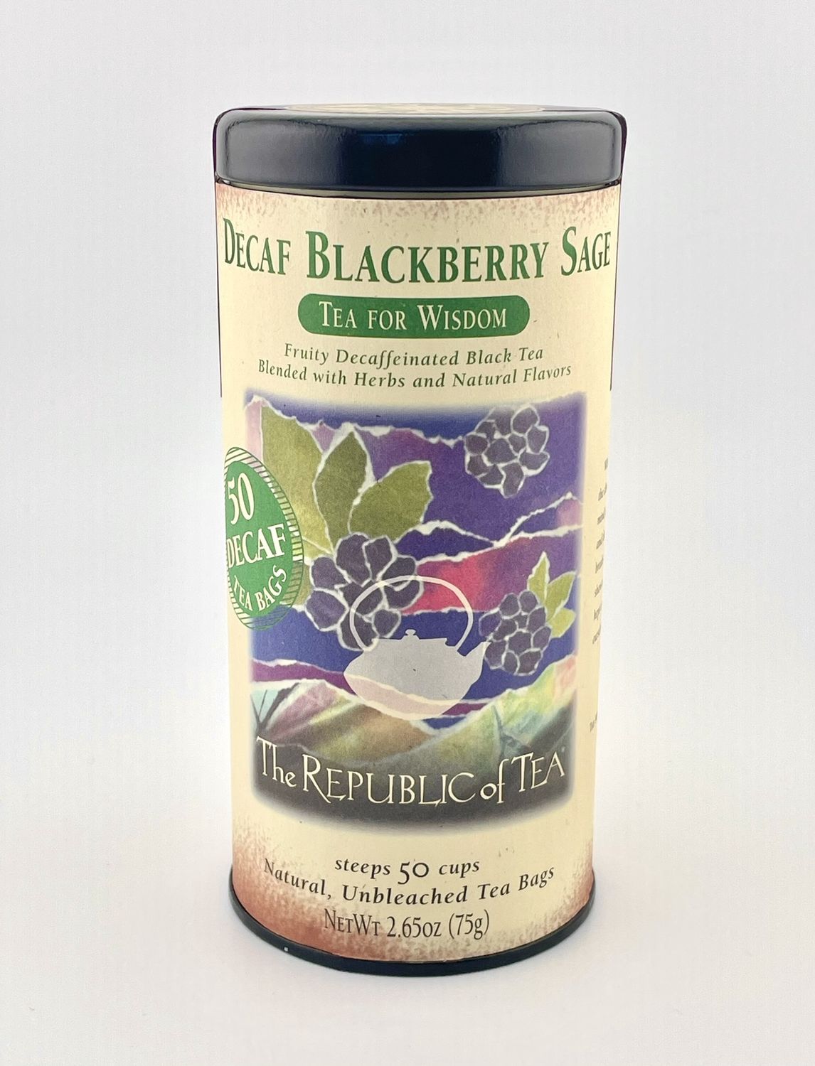 Decaf Blackberry Sage Black Tea (50 Tea Bags)