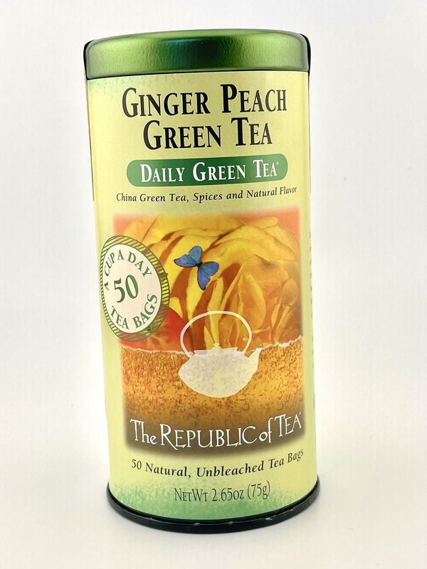 Ginger Peach Green Tea (50 Tea Bags)