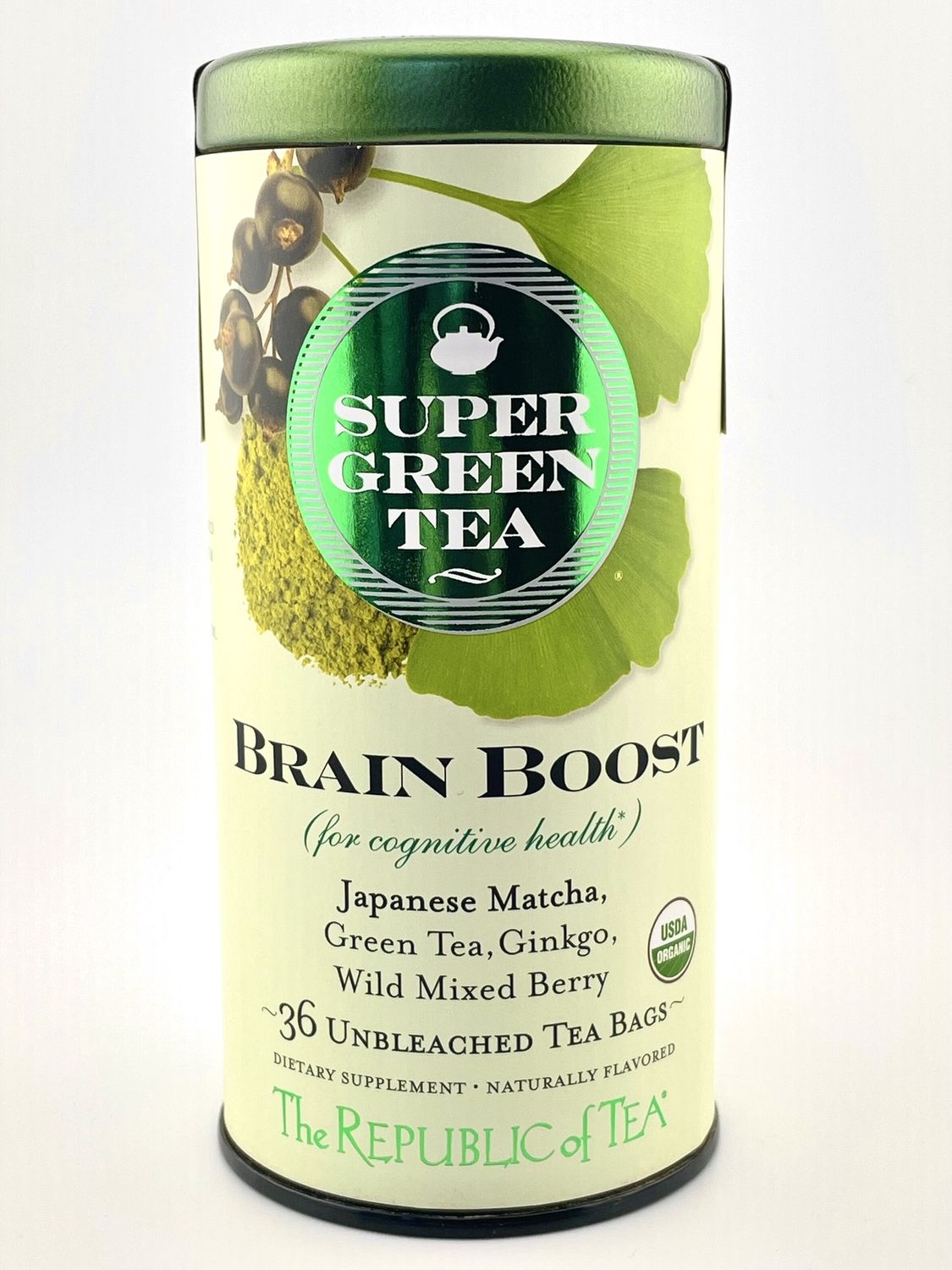 Organic Brain Boost Green Tea (36 Tea Bags)