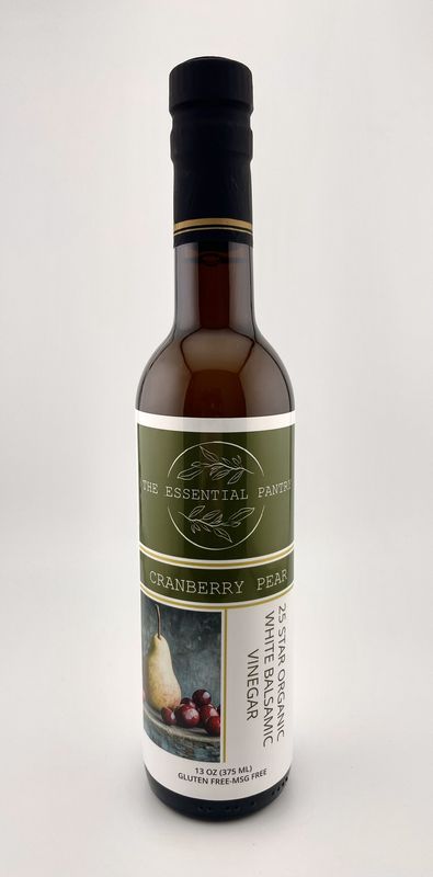 White Balsamic Vinegar-Cranberry Pear