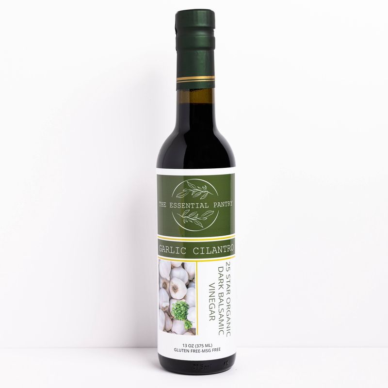 Dark Balsamic Vinegar-Garlic Cilantro