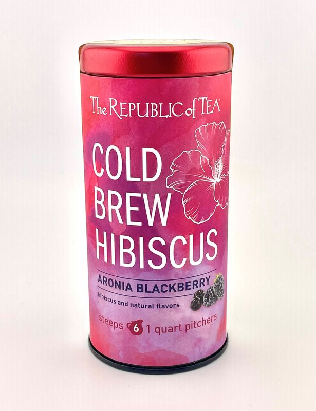 Cold Brew Hibiscus Aronia Blackberry Tea