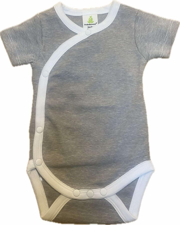 Imababy Kimono Short Sleeve Bodysuit, Size: 0-3m