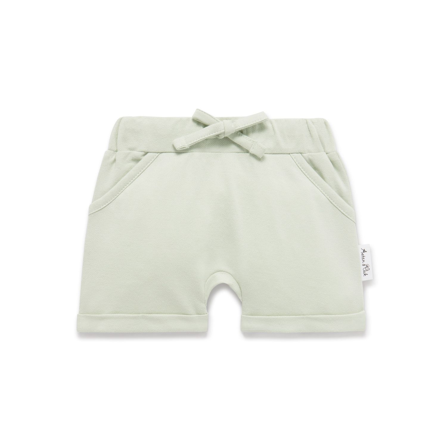Aster &amp; Oak Sage Chambray Shorts