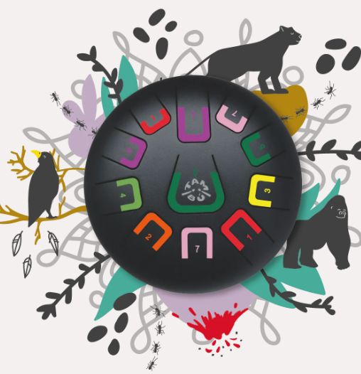 Tambu Tongue Drum, Colour: Black Nature