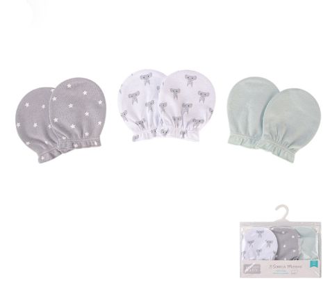 3 Pack Scratch Mittens