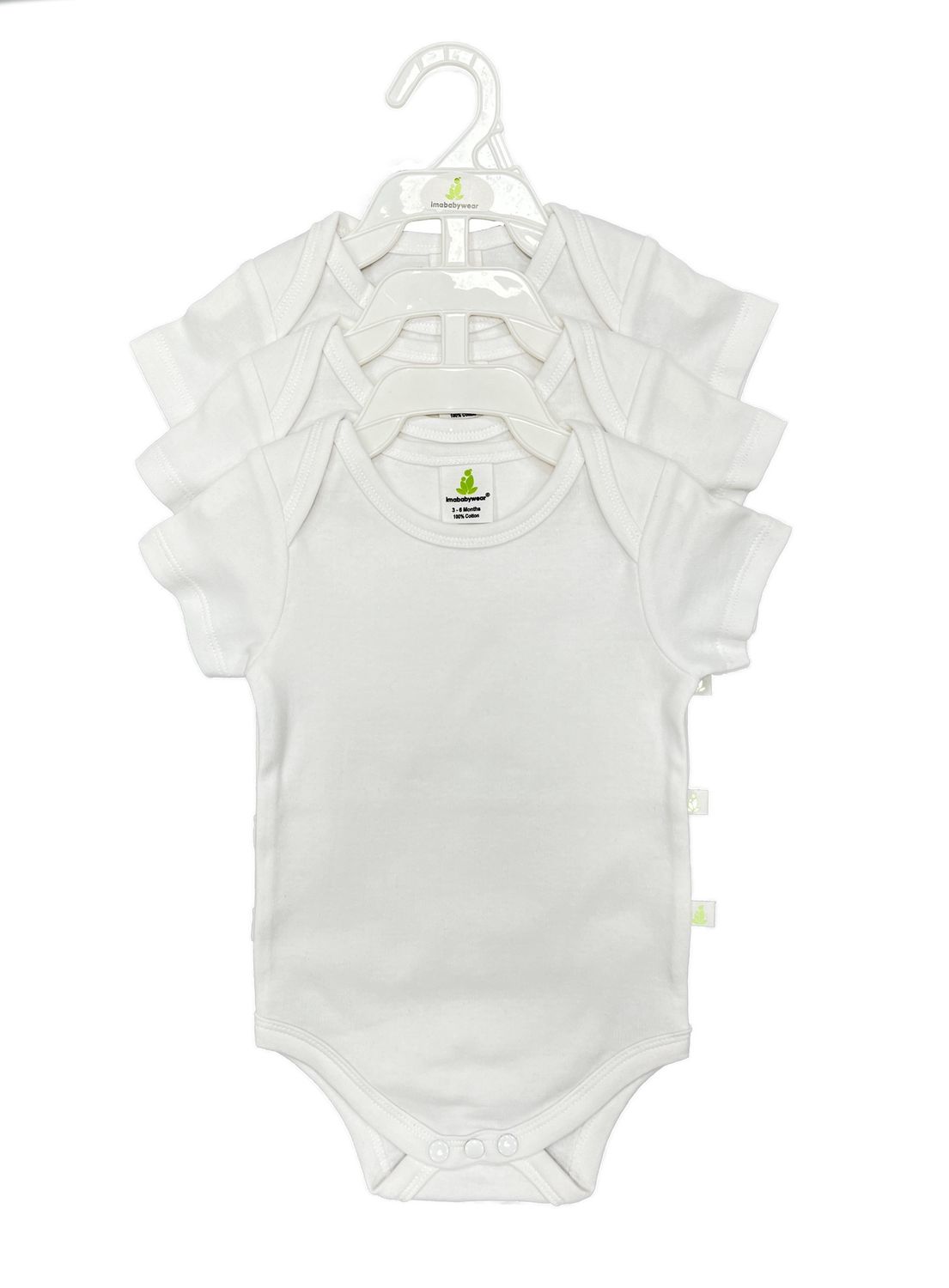 Imababy Easy Neck Bodysuit PK 3