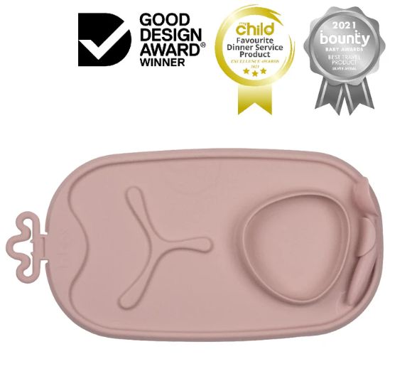 B.Box Roll and Go Mealtime Mats, Colour: Blush