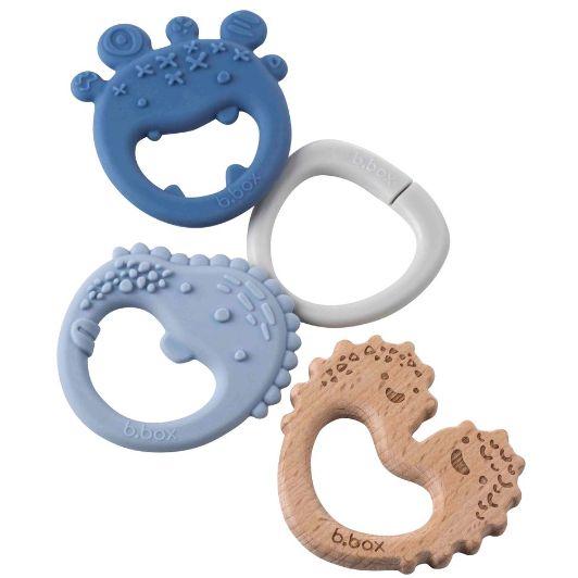 B.BOX Trio Teether, Colour: Lullaby Blue