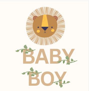 Petit Vous Greeting Card, Style: Baby Boy