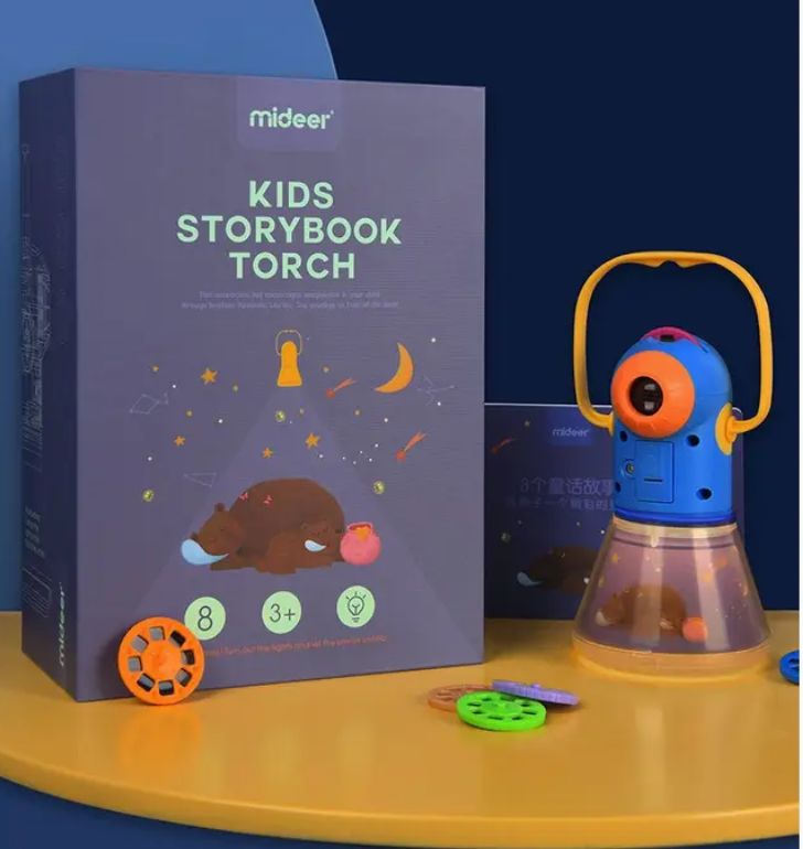 Mideer Kids Storybook torch with 12 Stories