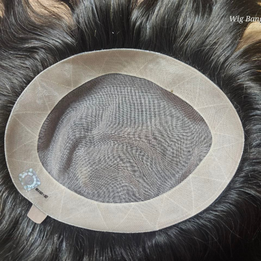 Mono Regular Wig - High-Density Durable Human Hair Toupee for Men | Premium Hair Replacement