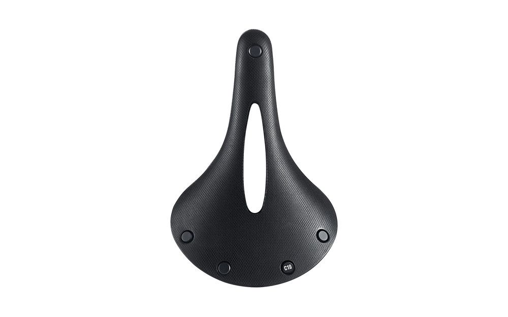Brooks, C19 Carved All Weather, Saddle, 275 x 184mm, Unisex, Black
